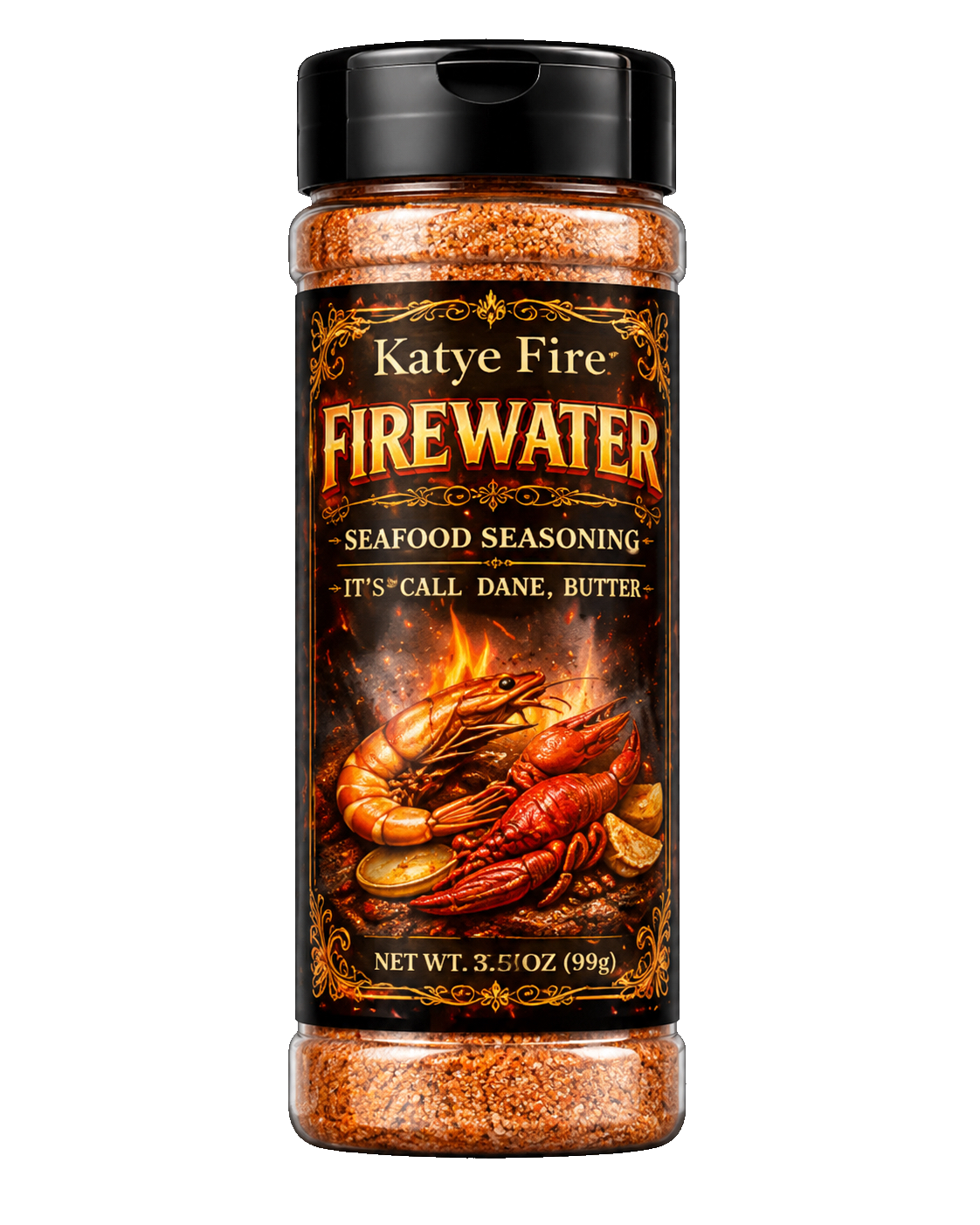Bottle of Fire Water Louisiana citrus heat blend