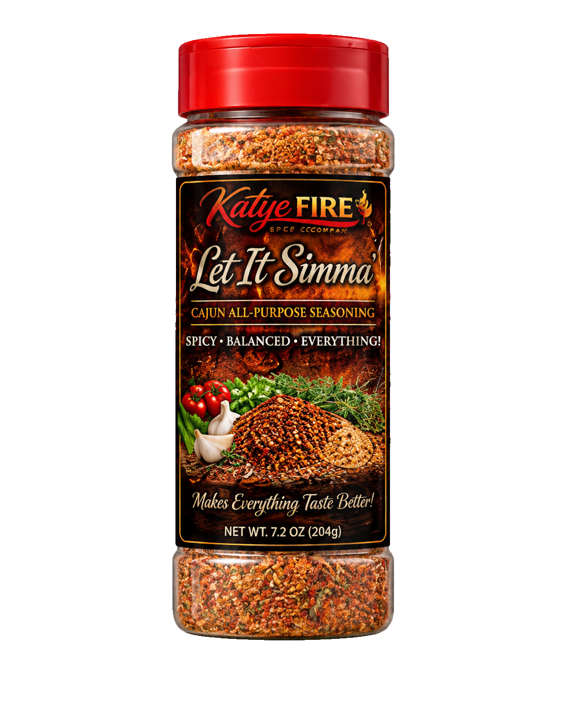 Bottle of Let It Simma’ all-purpose seasoning